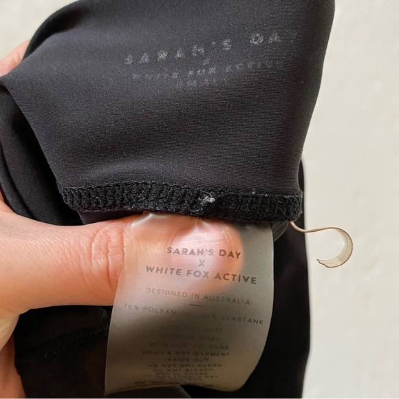 Sarah’s Day x White Fox Active Leggings Womens Size Small SD X WFA Tights Black - Picture 8 of 13